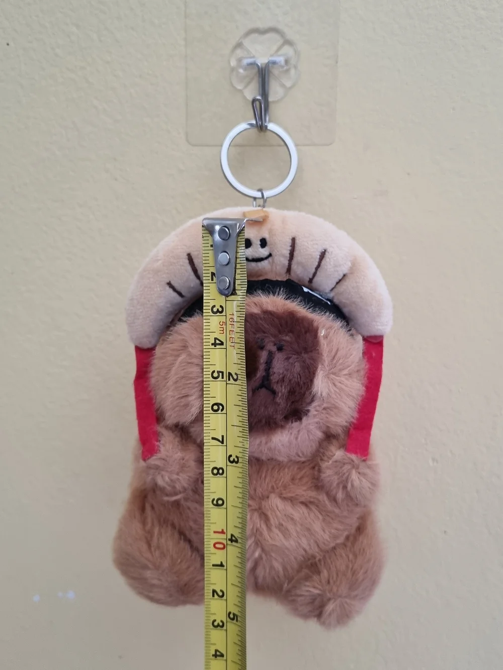 Cute Capybara Kids Bag Keychain Soft Plush Stuffed Toy Plushies Bag Accessories